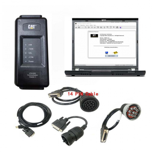 Best Quality 2022A 2019C CAT Caterpillar ET 4 Diagnostic Adapter IV CAT Diagnostic Tool Plus Lenovo X230 Laptop